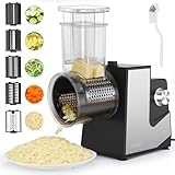 FITNATE 5-in-1 250W Electric Cheese Grater, Electric Salad Maker, Multi Grater, Fruit Cutter, Vegetable Slicer, Food Processor, Multifunctional Slicer & Shredder for Cheese, Vegetables, and Fruits