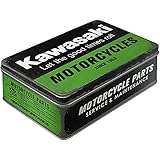 Nostalgic-Art Kawasaki Gift Idea for Motorcycle Fans, Metal, Vintage Design, 2.5 l
