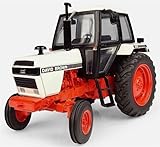 FloZ for Universal Hobbies for CASE for DAVID for BROWN 1490-2WD Agricultural Tractor white/Red 1:32 Truck Pre-built Model
