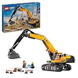 LEGO City Yellow Construction Excavator Toy Digger for 8 Plus Year Old Boys, Girls & Kids, Vehicle Set with Driver, Worker and Architect Minifigures for Fun Role Play, Birthday Gift Idea 60420