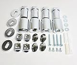 companyblue Chrome Heated Towel Rail Bracket Radiator Brackets Flat or Curved