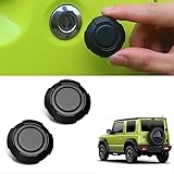 HLMNAKE 2pcs Magnetic Car Door Key Hole Decoration Cover for Suzuki Jimny JB64 JB74 2019-2024 (Black)