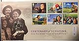 Great Britain 2007 Royal Mint Scouts 50p Coin + Stamps on First Day Cover, Gilwell Park, London E4 Postmark Mint Condition Scouts Children