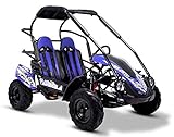 FunBikes GT80 Trail Blazer 200cc Blue Midi Off-Road Buggy – Petrol Engine, 2-Seater, Safe & Durable