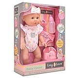 John Adams | Tiny Tears - Baby Classic - 38cm crying and wetting doll: One of the UK's best loved doll brands! | Nurturing Dolls | Ages 18m+