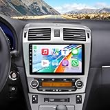9 inch Android 14 Car Stereo Radio for Toyota Avensis 2009-2015, 2+32G Touch Screen Display Radio Vedio Player with CarPlay Android Auto GPS Navigation WiFi Bluetooth SWC Mirror Link Backup Camera