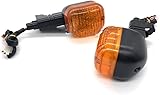 Blinker Lamp Motorcycle Front/Rear Turn Signal Indicator Light Compatible with BMW F650GS 99-07 F650CS Scarver 01-05 F650 GS CS ST Funduro Blinker Lamp (AMBER)