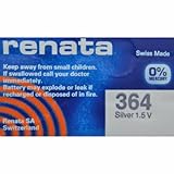 Renata 1.55 Volt Watch Battery 364 Replaces SR621SW