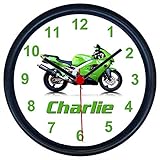 Key Expressions Personalised Classic Motorcycle Wall Clock for KAWASAKI NINJA Enthusiasts