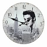 Widdop Wall Clock, Black-White, 30 cm