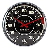 Nostalgic-Art 51091 Mercedes-Benz Speedometer Retro Wall Clock Gift Idea for Car Accessory Fans Large Kitchen Clock Vintage Design for Decoration 31 cm