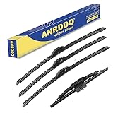 3 Wipers Factory Replacement For 2007-2014 Toyota FJ Cruiser Original Equipment Replacement Windshield Wiper Blades Set 16"+14"+14"+10" (Set of 4)