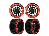 XUNJIAJIE 4 PCS Aluminum Wheels Tyres Wheel Covers 1.9 "Fiat Ducato Wheel Covers for Crawler Car
