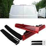AUTOXBERT Pair (Left & Right) of Rear Brake Lights for 2003-up VW Transporter T5 T6 Barn Door High Level Brake Light Replacement, Red Lens