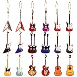 Haooryx Cute Colorful Ornament Party Decoration Christmas Tree Hanging Pendant Gift Tag Birthday New Year Xmas Party Wall Table Tree Window Gift Decorations Supplies (Guitar)