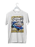 Donald Cabin Cruiser, animated pop tshirt, race adventure, custom car cruiser adventure team (1-2 Years, White)