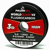 Fulling Mill NEW FLUOROCARBON V2 WORLD CLASS TIPPET LEADER- 100M SPOOL (8lb - 0.252mm - 100m)