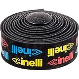 Cinelli Logo Velvet Bar Tape - Yellow/Red/Blue