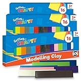 SOL 3pk Modelling Clay for Kids 16 Assorted Colours – Soft Clay Kit for Kid, Promotes Creativity and Sensory Play, Ideal for Crafts, School Projects, Anxiety Relief, Gift and Party Giveaways