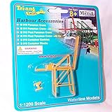 triang minic M913 post panamax jib up yellow crane 1.1200 scale diecast model