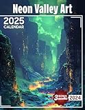 Neon Valley Art 2025: Enjoy Over a Year of Bold and Colorful Artistic Expressions, Ideal for Effortless Planning in a Large Size