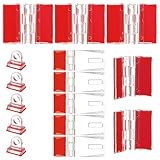 HJZHII 15 Pcs Acrylic Piano Hinges, Self Adhesive Clear Hinge Acrylic Small Hinges for Glass Crafts Aquarium Lid Plastic Mini Hinge Tools Plastic Hasp Lock Buckle for Cabinet Drawer DIY Display Stand