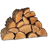 Logpile Oak Hardwood Fire Wood for Log Burners, 30kg | Sustainable British Kiln Dried Fire Logs | Ready to Burn, Long Burning & Quick Lighting, Smokeless, Firewood for Stoves, Fireplaces & Firepits