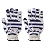 SACALA Heat Resistant Oven Gloves, One Pair Non-Slip Kitchen Gloves, Microwave Roaster, Heat Resistant Gloves for Baking, Cooking, BBQ