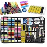 Sewing Kit, 230 PCS Sewing Accessories and Supplies with 43 XL Sewing Thread Spools, Suitable for Adults, Beginner, Emergency, DIY and Home Button Repair, with Scissors,Thimble, Needle