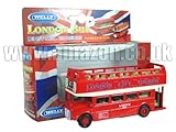 Diecast London Open Top Bus - Pull Back and Go Action
