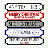 Personalised 3D Street Sign | 8 Colours | Waterproof | Custom Garden Sign | Family Sign