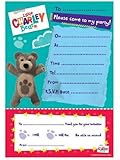 Little Charley Bear Invitations with Envelopes - Pack of 20