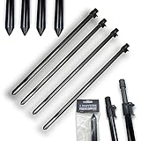 4 LFS Storm Poles Telescopic 95-180cm Clamp Lock Fishing Bivvy Shelter Umbrella