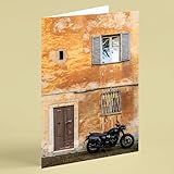 Triumph Bonneville motorbike birthday card