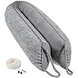 CNMTCCO Heavy Under Door Draught Excluder, 91 X 10 cm Wind Stopper for Window & Door, Air Door Draft Stopper Noise Blocker for Bottom of Door with Hook Loop