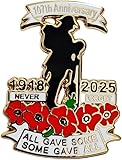 Poppy Badges and Pins 2025 Remembrance Day Lest We Forget Lapel Pin Brooch Decorations Gifts (1)