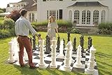 Uber Games Giant Outdoor Chess Set - 90cm King, Family Fun, Garden Entertainment, 2 Players, Age 12+