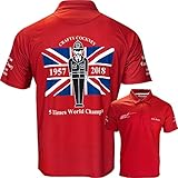 Official Eric Bristow Dart Shirt - Breathable with Pocket - Small to 5XL - Crafty Cockney (4XL)