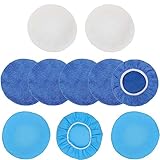 10 PCS Car Polishing Pad, 9-10 inch Car Soft Microfibre Polisher Bonnets Polishing Wax Buffer Pads Cover,Polishing Machine Cover Car Bonnet Polisher Bumper Buffer