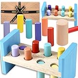 Jaques of London Wooden Hammer Toys for 1 Year Old | Montessori Motor Skills Hammer Bench Toy Toddlers Aged 1 2 & 3 | Toddler Toys Pounding Bench | Since 1795