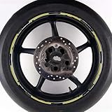 Wheels Stickers Decal Tire Reflective Stripe Tape for CRF 450 Crf 250 L 300L 450x 450r 450l 250r 250f 230f 230l Rim Stickers(Style 4)