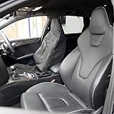 UK Custom Covers SC163 Tailored Waterproof Front Seat Cover Sleek Fit (x1) Black - To Fit Audi RS RS4 RS5 RS6 Recaro Seats