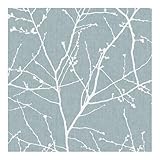 Superfresco Easy Innocence Branch Duck Egg Wallpaper | Paste The Wall | Duck Egg Trees | Eco-Friendly