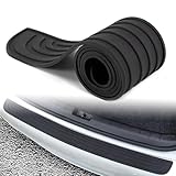 Universal Flexible Rubber Bumper Protector Guard - Anti-scratch Strip Suitable for Car Pickup SUV Truck (Black, 36" x 2.75")