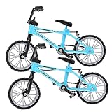 CIYODO 2Pcs Mini Bicycle Model for Dollhouse Decoration Tiny Bike Ornament Miniature House Accessories for Collectors and Home Decor