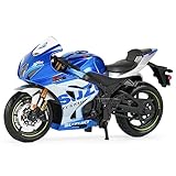 Bburago SUZUKI GSX-R 1000 Motorbike - Incredibly Detailed Die-Cast Replica Collectible - 1:18 Scale, Red