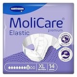MoliCare Premium Elastic Adult Nappies – 8 Drops | High-Absorbency Disposable Diapers for Men and Women with Severe Incontinence| Size XL | Pack of 14