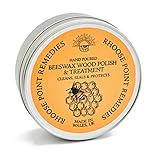 Premium Beeswax Polish for Wood & Furniture Wax UK – 100ml Hand Poured Wood Conditioner | Eco-Friendly & Non-Toxic | Protects & Enhances All Wooden: Furniture, Toys, Bowls, Ornaments