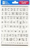 Letters, Numbers, & Symbols Clear Stamp Set (84 individual stamps), White