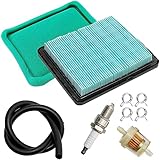 Hoypeyfiy 17211-ZL8-023 GCV160 Air Filter Tune up Kit Replacement for Honda GC135 GCV135 GCV190 GC190 GC160 GX100 Engine Lawn Mower Air Cleaner Element Spark Plug